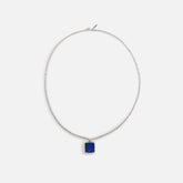 Emanuele Bicocchi Square Lapis Amulet Necklace - Silver | Kith Silver