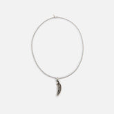 Emanuele Bicocchi Feather Pendant Necklace - Silver | Kith Silver