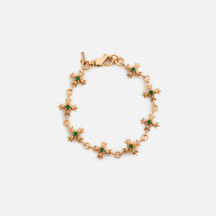 Emanuele Bicocchi Green Zirconia Crest Bracelet - Gold | Kith Gold
