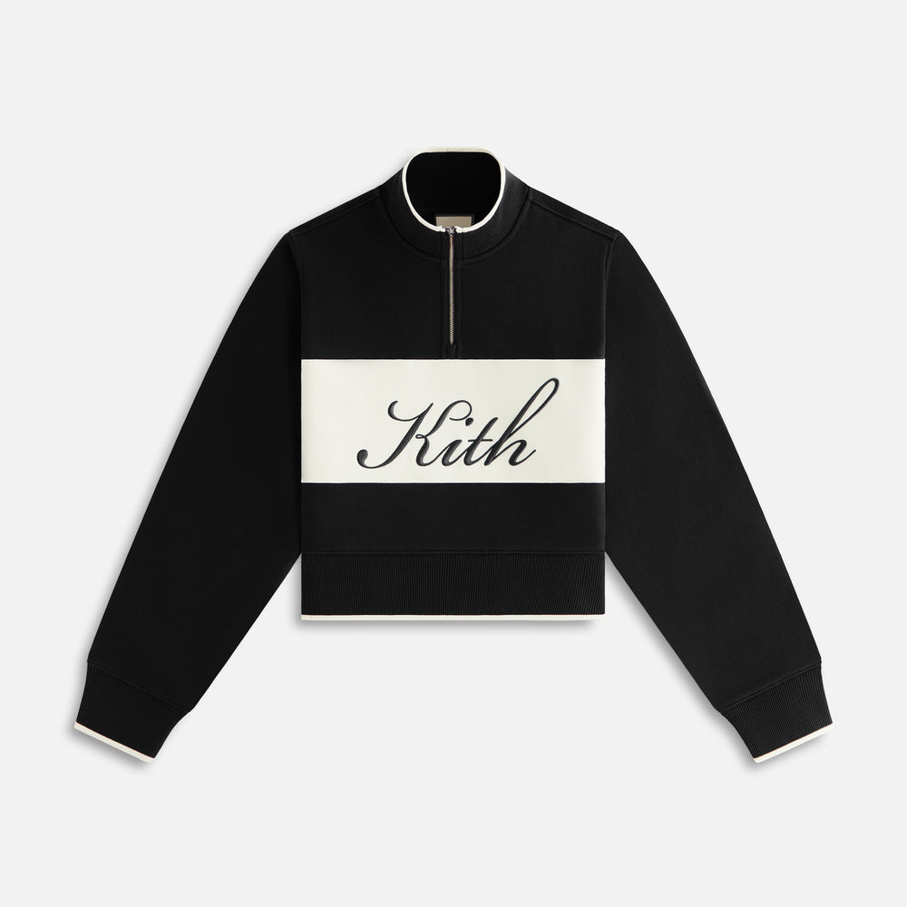 Kith Women Hunter II Script Quarter Zip - Black | Kith Black