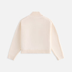 Kith Women Wyler Crest Full Zip Sweater - Sandrift | Kith Sandrift
