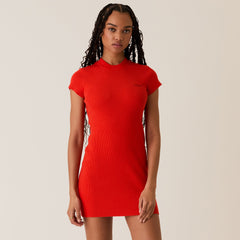 Kith Women Mulberry Rib Dress - Cinnabar | Kith Cinnabar
