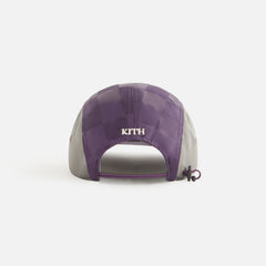 Kith Women Checkered Satin Camper Cap - Nightshade | Kith Nightshade