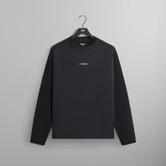 Kith Honeycomb Tech Heathrow Long Sleeve Tee - Black | Kith Black