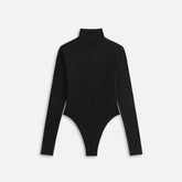 Kith Women Alexis Zip Front Bodysuit - Black | Kith Black