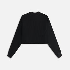 Kith Women Bryden Waffle Long Sleeve - Black | Kith Black