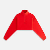 Kith Women Vesper Sueded Quarter Zip - Cinnabar | Kith Cinnabar