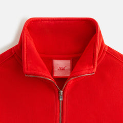 Kith Women Vesper Sueded Quarter Zip - Cinnabar | Kith Cinnabar