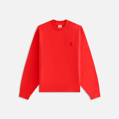 Kith Women Asher Crest Crewneck - Cinnabar | Kith Cinnabar