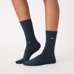Kith Women Speed Logo Classic Crew Sock - Gotham | Kith Gotham