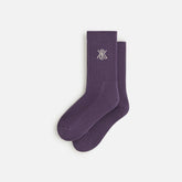 Kith Women Crest Crew Sock - Nightshade | Kith Nightshade