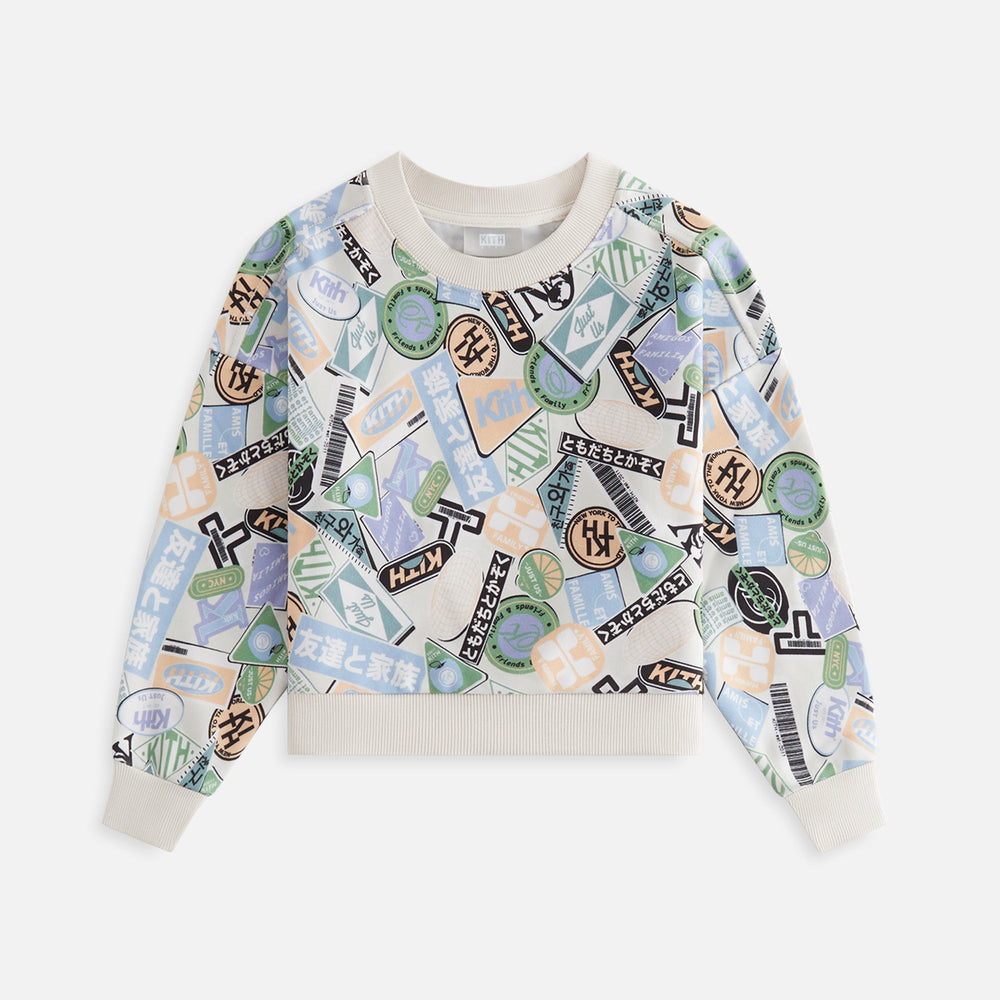 Kith Kids Friends & Family Nelson Crewneck - Sandrift | Kith Sandrift