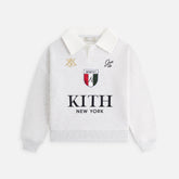 Kith Kids Collared Logo Nelson Sweatshirt - Light Heather Grey | Kith Light Heather Grey