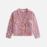 Kith Kids Weirfield Logo Space Dye Cardigan - Fervor | Kith Fervor