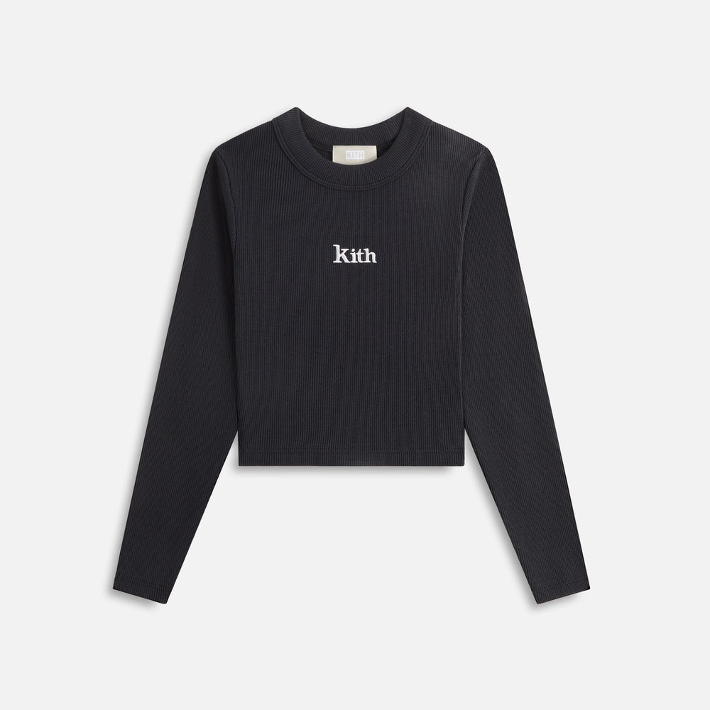 Kith Kids Long Sleeve Mulberry Tee - Black | Kith Black