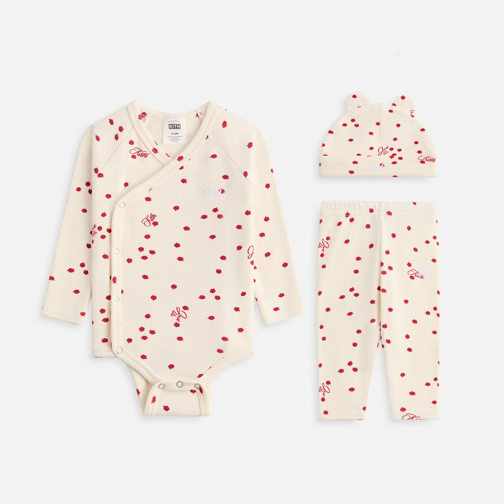 Kith Baby Printed Ribbed Kimono Set - Silk | Kith Silk