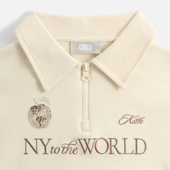Kith Kids Nelson Quarter Zip Rugby - Waffle | Kith Waffle