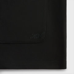 Kith Double Weave Boxy Collared Overshirt - Black | Kith Black