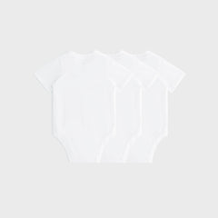 Kith Baby 3-Pack Short Sleeve Bodysuit - White | Kith White