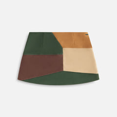 Kith Women Carmel Patchwork Micro Skirt - Derby | Kith Derby