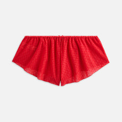 Kith Women Mesh Tap Shorty - Cherry Bomb | Kith Cherry Bomb