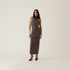 Kith Women Harley Halter Maxi Dress - Hematite | Kith Hematite