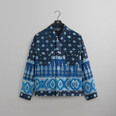 Kith Puffed Jase Satin Trucker Jacket - Nocturnal | Kith Nocturnal