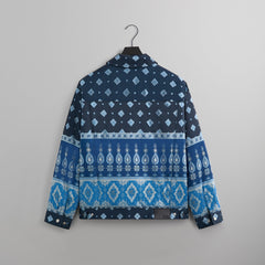 Kith Puffed Jase Satin Trucker Jacket - Nocturnal | Kith Nocturnal