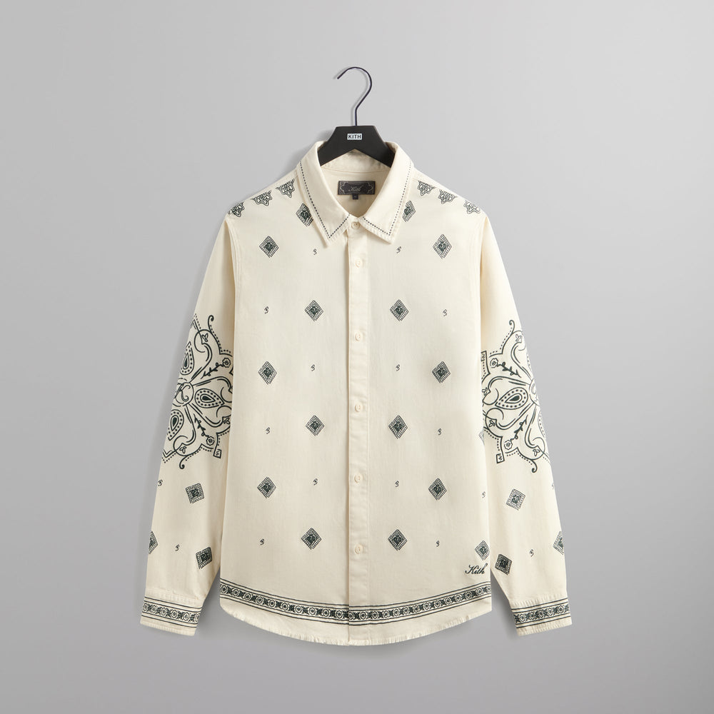 Kith Raw Hem Denim Apollo Shirt - Stadium | Kith Stadium