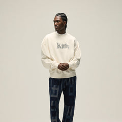 Kith Serif Nelson Crewneck - Sandrift | Kith Sandrift
