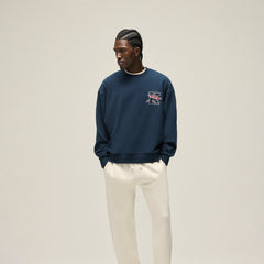 Kith Flight Logo Nelson Crewneck - Nocturnal | Kith Nocturnal