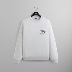 Kith Flight Logo Nelson Crewneck - Light Heather Grey | Kith Light Heather Grey