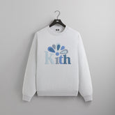 Kith Serif Applique Nelson Crewneck - Light Heather Grey | Kith Light Heather Grey