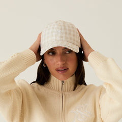 Kith Women Gingham Classic Cap - White | Kith White