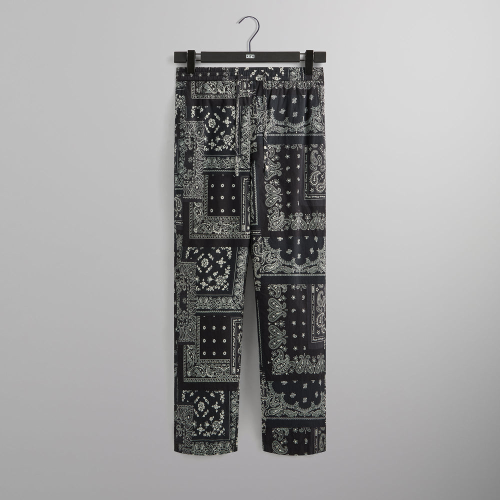 Kith Washed Cotton Bandana Barrow Pant - Black | Kith Black