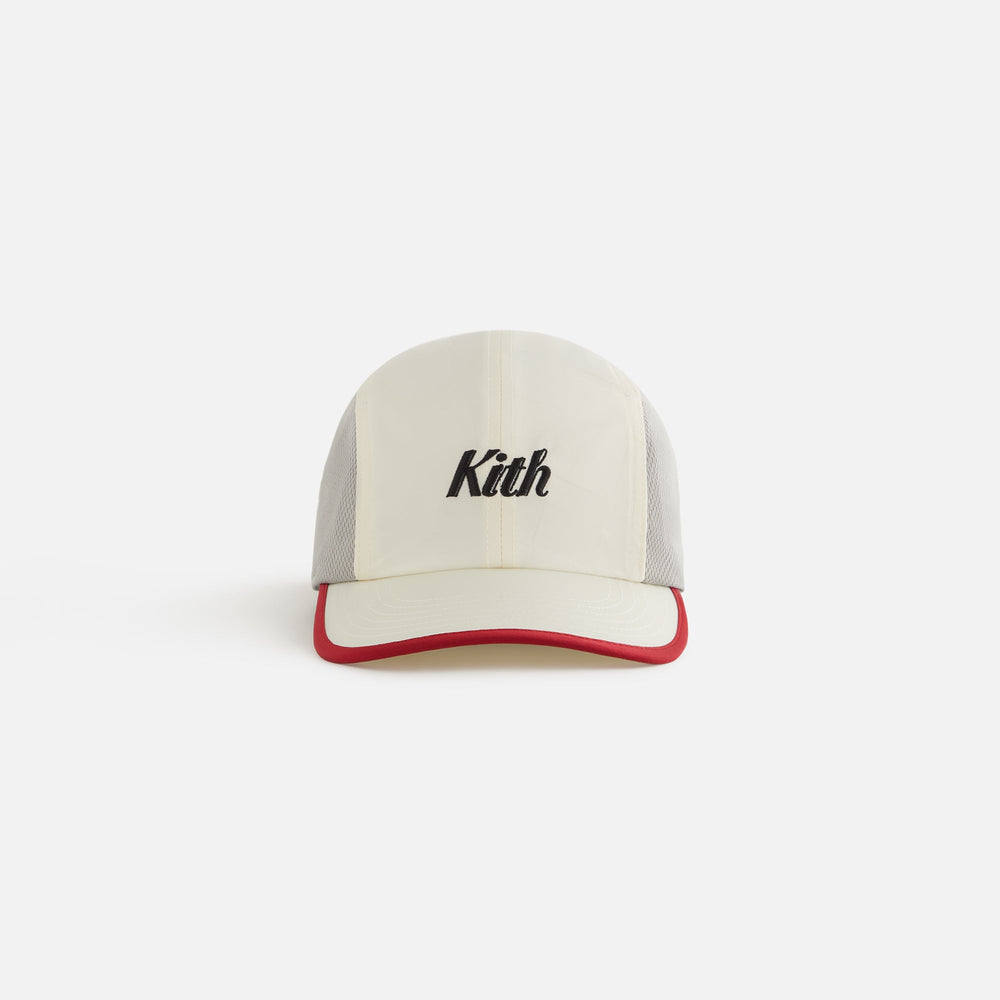 Kith Kids Checkered Satin Camper Cap - Sandrift | Kith Sandrift