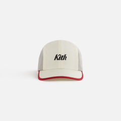 Kith Kids Checkered Satin Camper Cap - Sandrift | Kith Sandrift