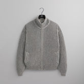 &Kin Reflective Wyona Full Zip Sweater - Silver | Kith Silver