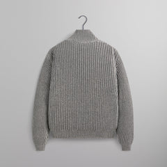 &Kin Reflective Wyona Full Zip Sweater - Silver | Kith Silver