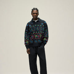 Kith Nelson Collared Overshirt - Black | Kith Black