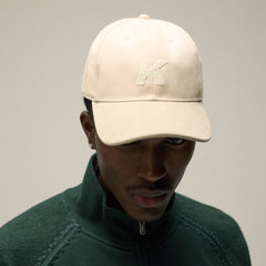 Kith Crochet K Aaron Classic Cap With Suede Brim - Sandrift | Kith Sandrift