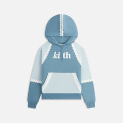Kith Kids Color-Blocked Vale Nelson Quarter Zip Hoodie - Farrow | Kith Farrow