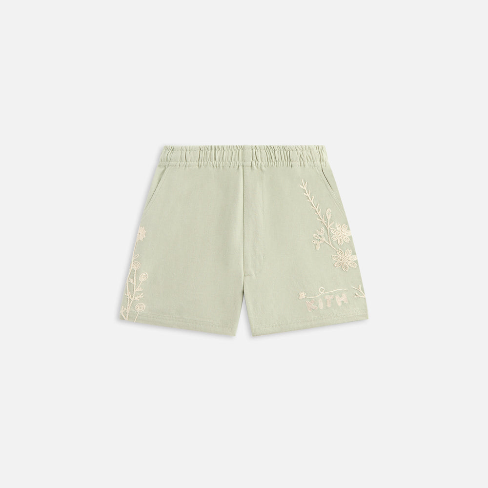 Kith Kids Floral Fairfax Short - Mint | Kith Mint