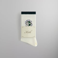 Kith Embroidered Globe Crew Sock - Silk | Kith Silk