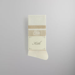 Kith Calf Stripe Relaxed Crew Sock - Silk | Kith Silk
