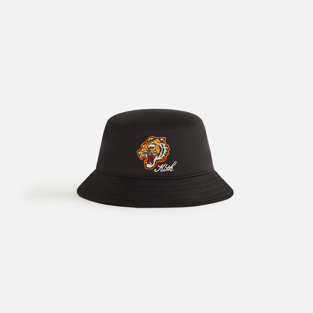 Kith Kids Satin Tiger Souvenier Bucket Hat - Black | Kith Black