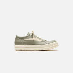 Rick Owens Vintage Sneaker - Scarpe In Pelle Celadon / Milk / Milk | Kith Scarpe In Pelle Celadon / Milk / Milk