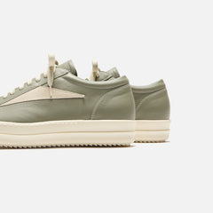 Rick Owens Vintage Sneaker - Scarpe In Pelle Celadon / Milk / Milk | Kith Scarpe In Pelle Celadon / Milk / Milk