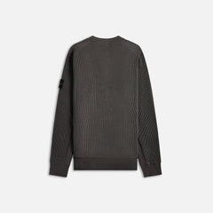 Stone Island Cotton Waffle Fleece Sweatshirt - Charcoal | Kith Charcoal