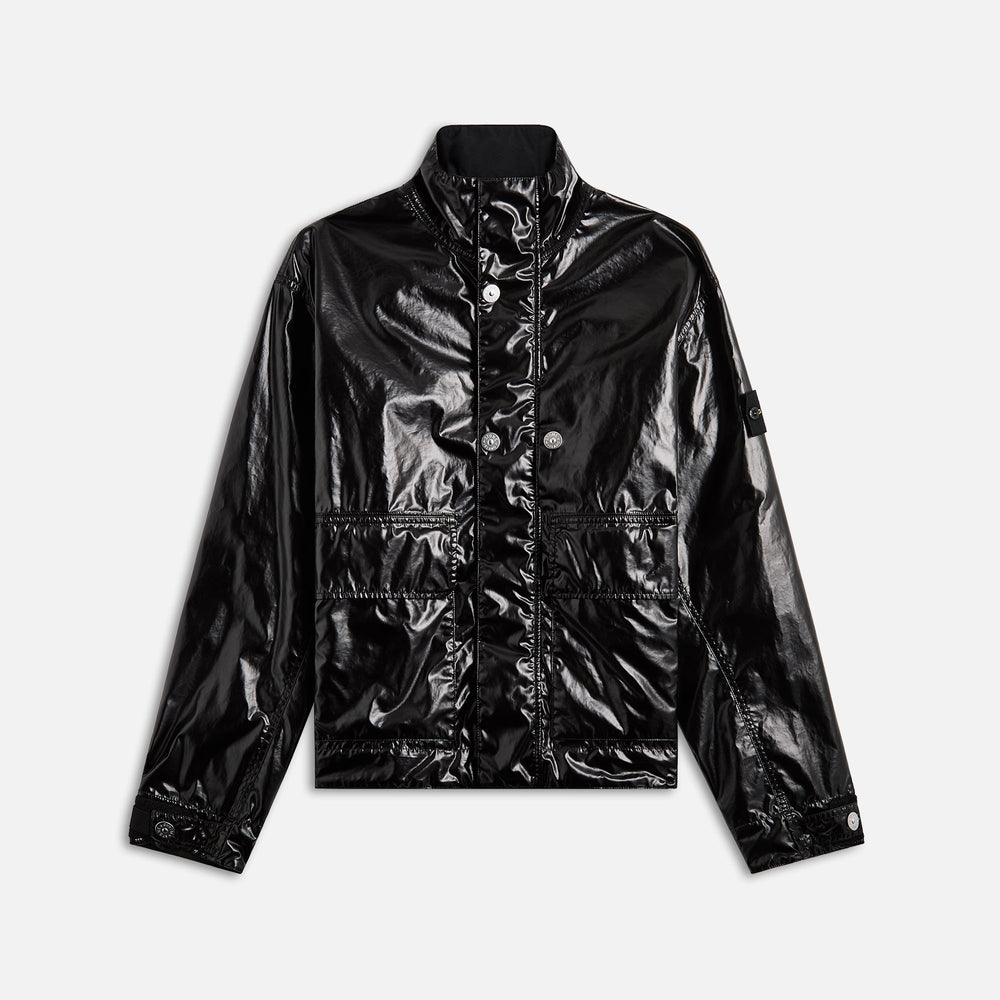 Stone Island Mussola Gommata-Tc Garment Dyed Jacket - Black | Kith Black